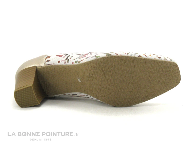 Inea PANDALA Multicolore Blanc Or - Escarpin A Petit Talon 9 Inea PANDALA Multicolore Blanc Or - Escarpin A Petit Talon â Image 7