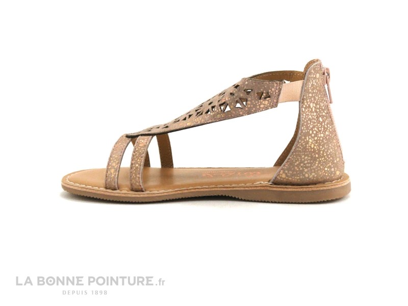 Wipop ANNETH Rose Nude Metal - Sandale Fille Avec Zip 4 Wipop ANNETH Rose Nude Metal - Sandale Fille Avec Zip – Image 2
