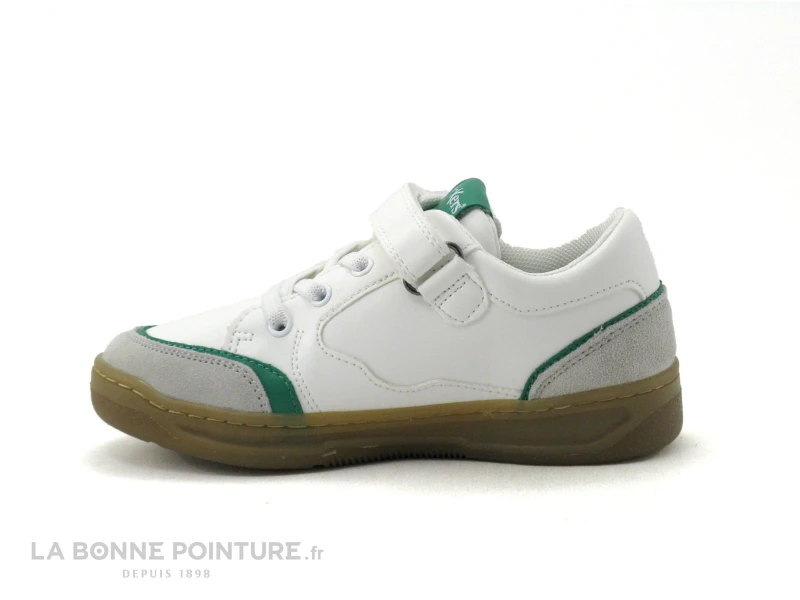 Kickers KOUIC Blanc Gris Vert - 928541 - Basket Mode Enfant 5 Kickers KOUIC Blanc Gris Vert - 928541 - Basket Mode Enfant – Image 3