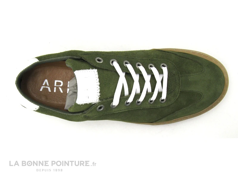 Arid RIGNY Kaki - Basket Homme Cuir Kaki 8 Arid RIGNY Kaki - Basket Homme Cuir Kaki – Image 6