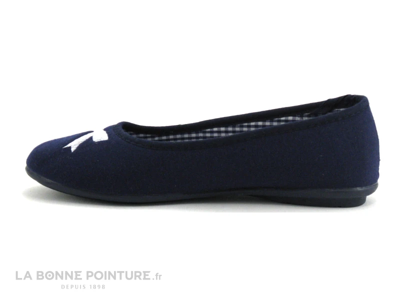 RYB 600 9000 B392 - Bleu Marine - Pantoufle Ballerine Femme 4 RYB 600 9000 B392 - Bleu Marine - Pantoufle Ballerine Femme – Image 2