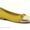 Jana 8-22150-26 Jaune Safran - Bout Dore - Ballerine Femme