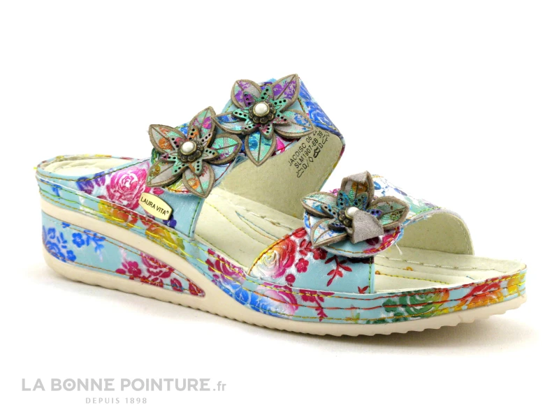 Laura Vita JACDISO 06 Blanc - Mule Originale Femme - Semelle Compensee 3 Laura Vita JACDISO 06 Blanc - Mule Originale Femme - Semelle Compensee