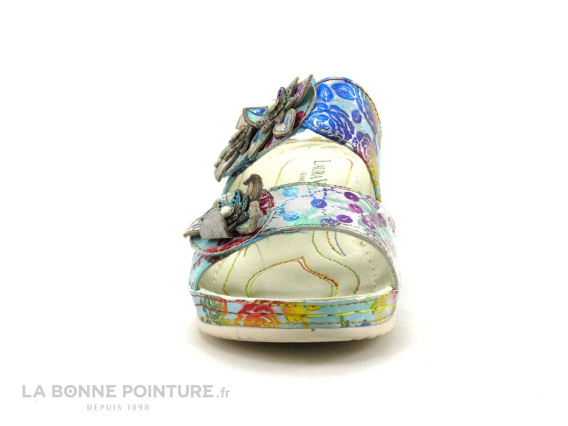 Laura Vita JACDISO 06 Blanc - Mule Originale Femme - Semelle Compensee 4 Laura Vita JACDISO 06 Blanc - Mule Originale Femme - Semelle Compensee – Image 2