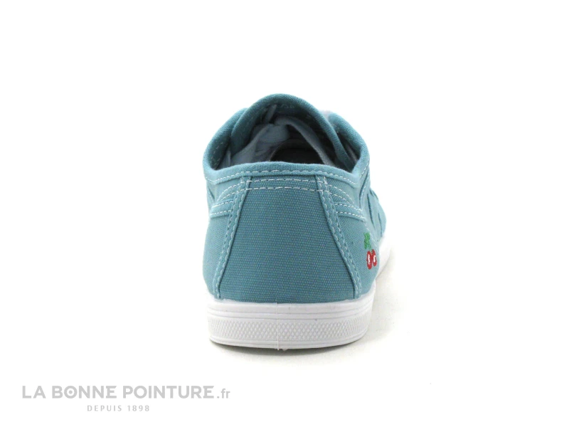Le Temps Des Cerises Basic 02 Vert - Basket Toile Femme 6 Le Temps Des Cerises Basic 02 Vert - Basket Toile Femme – Image 4