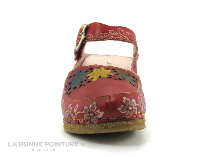 Laura Vita FACSCINEO 33 Cerise - Sabot Reglable - Talon Compense 4 Laura Vita FACSCINEO 33 Cerise - Sabot Reglable - Talon Compense – Image 2