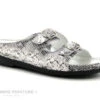 Pedi Girl WELL Off White Reptile - Mule Femme Brides Reglables