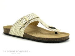Geox D35LSK - BRIONIA Metal Lt Gold - Tong Femme Reglable Or
