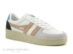 Gola GRANDSLAM Trident - Blanc Rose Vert - Basket Mode Femme -Chaussure Offre Boutique cd24607c73b9e66c561f35ea11d5d5ef img 7363.jpg 180806