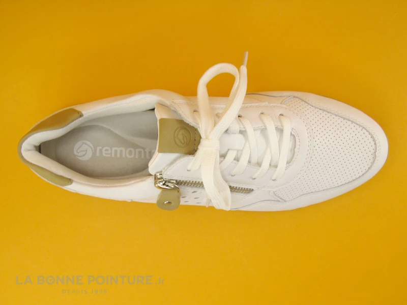 Remonte D2536-80 - Blanc Beige Argent - Basket Basse Femme 8 Remonte D2536-80 - Blanc Beige Argent - Basket Basse Femme – Image 6