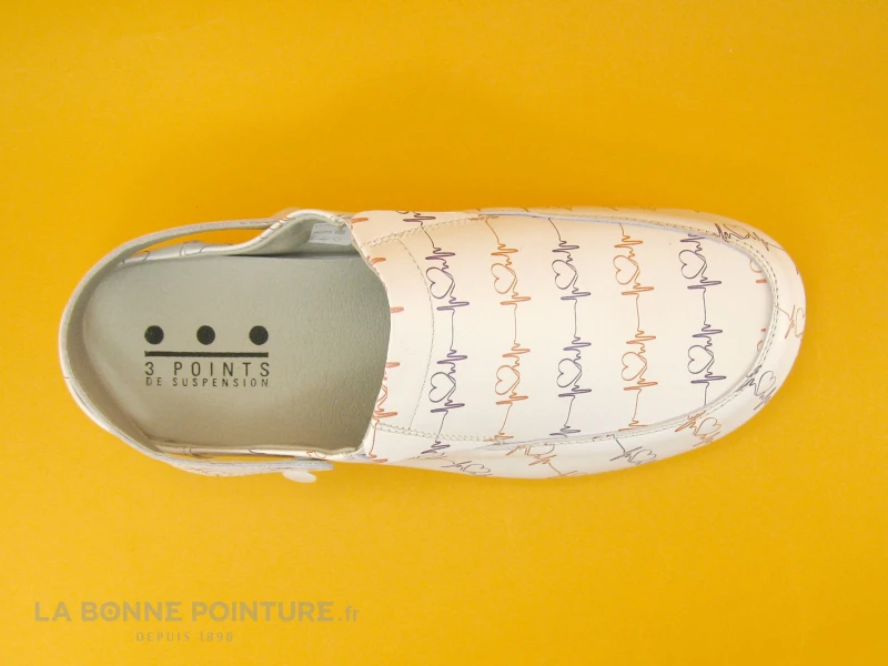 3 Points De Suspension KIADO Blanc - Sabot Femme En Cuir 7 3 Points De Suspension KIADO Blanc - Sabot Femme En Cuir – Image 5