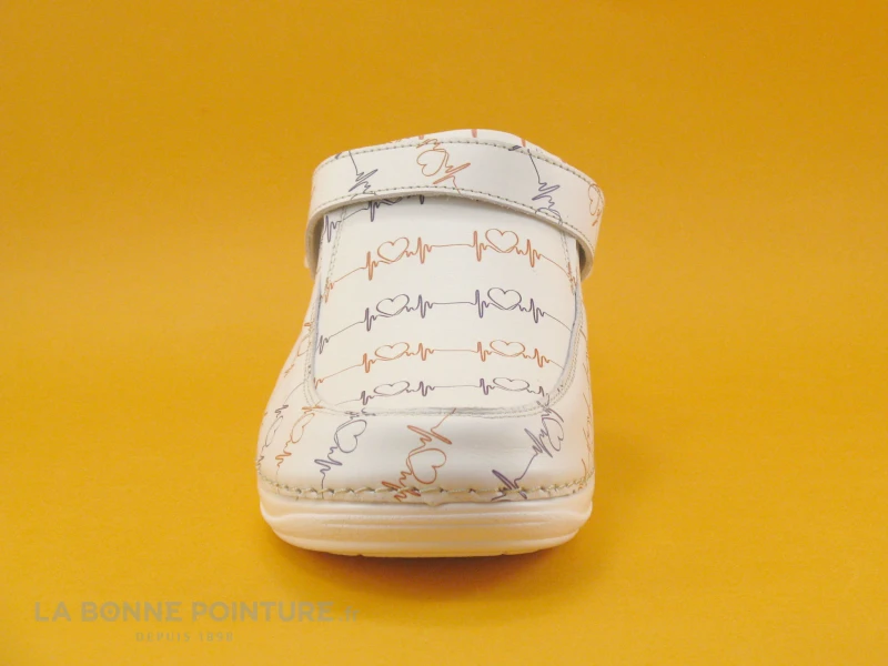 3 Points De Suspension KIADO Blanc - Sabot Femme En Cuir 4 3 Points De Suspension KIADO Blanc - Sabot Femme En Cuir – Image 2