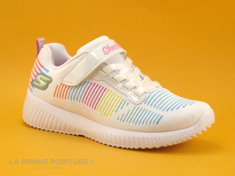 Skechers 302379L Bobs Squad Fresh Delight - Blanc - Multi- Basket Fille 3 Skechers 302379L Bobs Squad Fresh Delight - Blanc - Multi- Basket Fille
