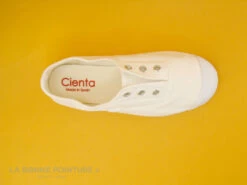Cienta 7099705 Blanc - Basket Toile Enfant Sans Lacet -Chaussure Offre Boutique cd24607c73b9e66c561f35ea11d5d5ef img 7551.jpg 168994