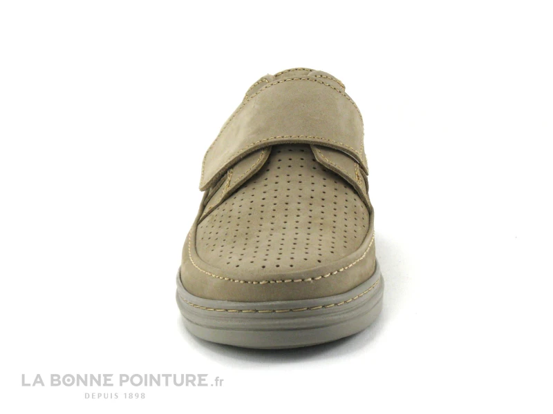 Celferi 002-V-B- Beige - Chaussure Homme Daim Beige Avec Scratch 4 Celferi 002-V-B- Beige - Chaussure Homme Daim Beige Avec Scratch – Image 2