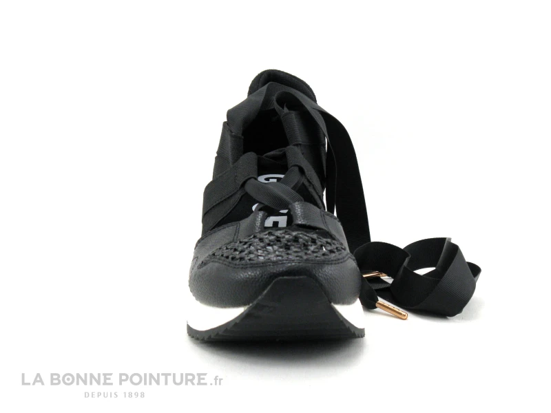 Gioseppo TASSIN - Sandale Sneaker Femme Noire Avec Ruban 4 Gioseppo TASSIN - Sandale Sneaker Femme Noire Avec Ruban â Image 2