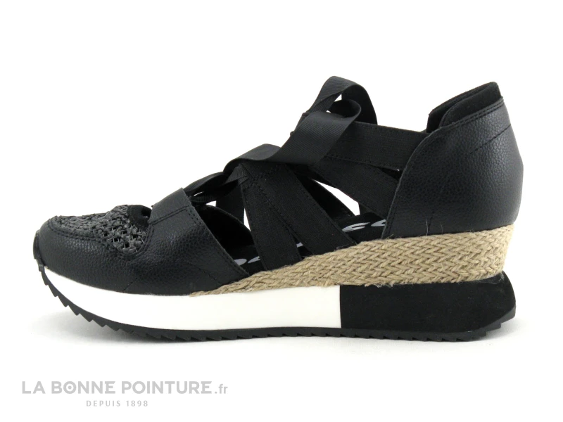 Gioseppo TASSIN - Sandale Sneaker Femme Noire Avec Ruban 5 Gioseppo TASSIN - Sandale Sneaker Femme Noire Avec Ruban â Image 3