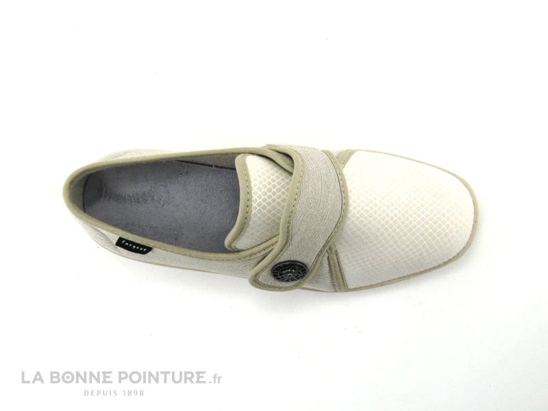 Fargeot UNIFIK Beige - Chausson Femme Avec Bride A Scratch 5 Fargeot UNIFIK Beige - Chausson Femme Avec Bride A Scratch – Image 3