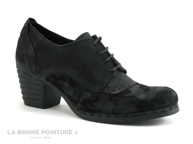 Alce Shoes 9818 - Noir - Derby Talon Femme 7 Alce Shoes 9818 - Noir - Derby Talon Femme â Image 5