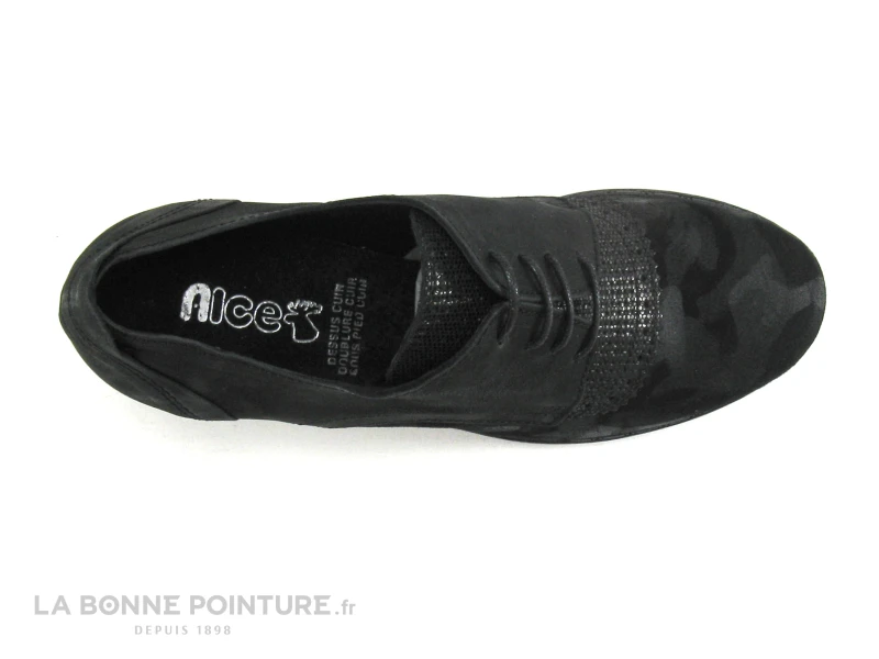 Alce Shoes 9818 - Noir - Derby Talon Femme 8 Alce Shoes 9818 - Noir - Derby Talon Femme â Image 6