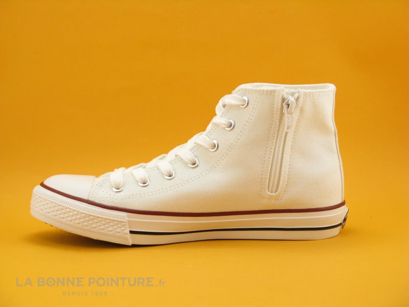 Dockers 38AY670 500 Weiss - Basket Montante Toile Blanche 5 Dockers 38AY670 500 Weiss - Basket Montante Toile Blanche â Image 3