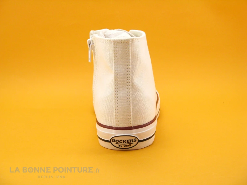 Dockers 38AY670 500 Weiss - Basket Montante Toile Blanche 6 Dockers 38AY670 500 Weiss - Basket Montante Toile Blanche â Image 4