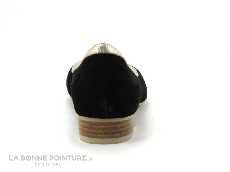 Fugitive FUMEE LPIJN11 Velours Noir - Or - Ballerine 6 Fugitive FUMEE LPIJN11 Velours Noir - Or - Ballerine – Image 4