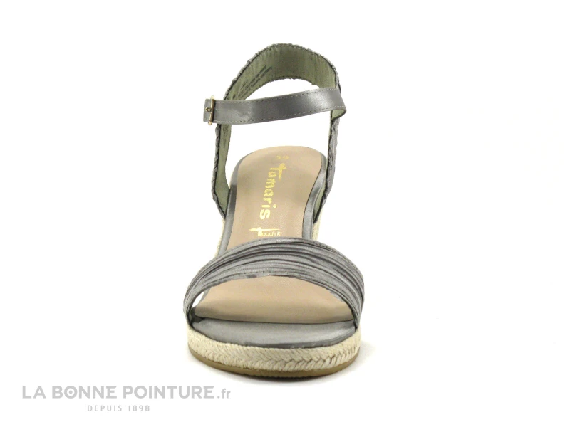 Tamaris 1-28360-28 Emerald Pleats - Nu-pieds Talon Compense 4 Tamaris 1-28360-28 Emerald Pleats - Nu-pieds Talon Compense – Image 2