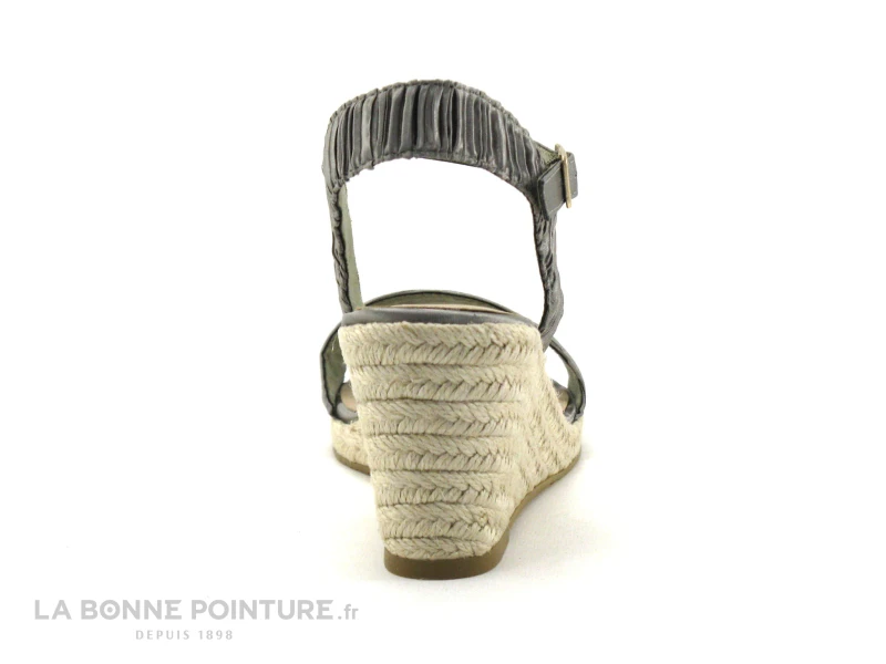 Tamaris 1-28360-28 Emerald Pleats - Nu-pieds Talon Compense 6 Tamaris 1-28360-28 Emerald Pleats - Nu-pieds Talon Compense – Image 4