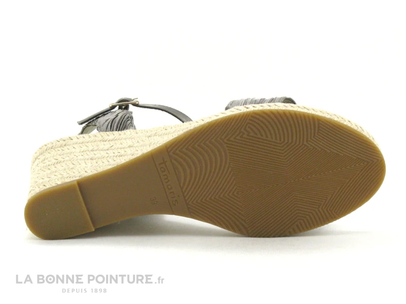 Tamaris 1-28360-28 Emerald Pleats - Nu-pieds Talon Compense 9 Tamaris 1-28360-28 Emerald Pleats - Nu-pieds Talon Compense – Image 7