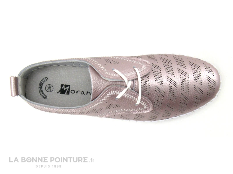 Morans WIDOIS Rose Metallise - Perforations - Chaussure Basse Femme 7 Morans WIDOIS Rose Metallise - Perforations - Chaussure Basse Femme â Image 5