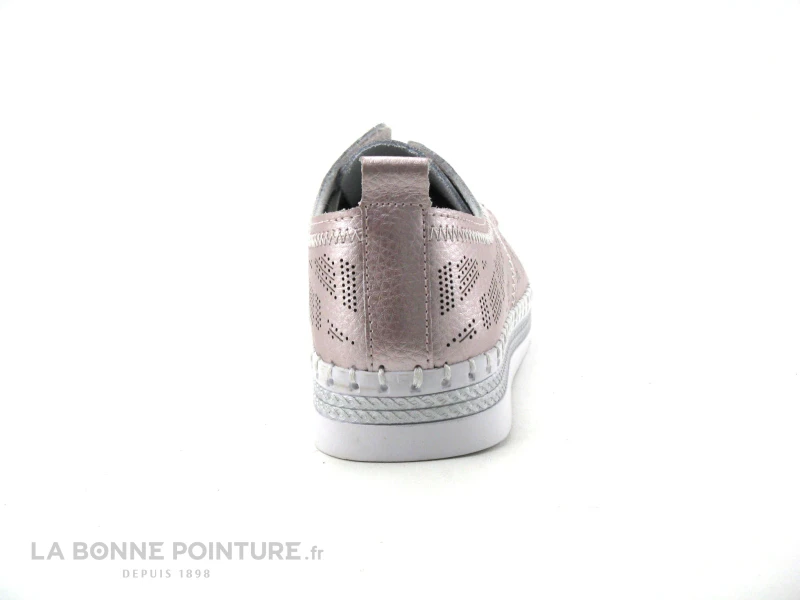 Morans WIDOIS Rose Metallise - Perforations - Chaussure Basse Femme 6 Morans WIDOIS Rose Metallise - Perforations - Chaussure Basse Femme â Image 4