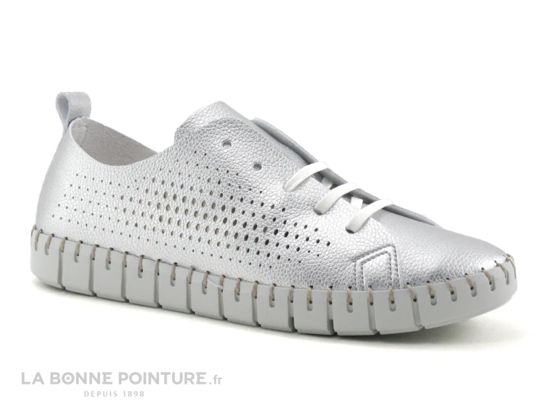 Fabiolas 25111 Silver - Basket Basse Femme Argent 3 Fabiolas 25111 Silver - Basket Basse Femme Argent