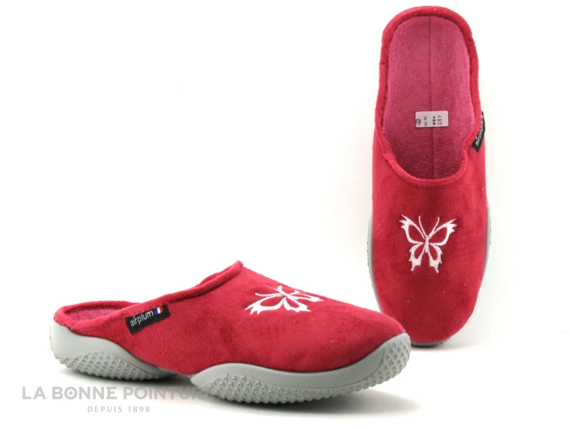 Airplum BAPILLON Fuschia - Pantoufle Rose Femme 3 Airplum BAPILLON Fuschia - Pantoufle Rose Femme