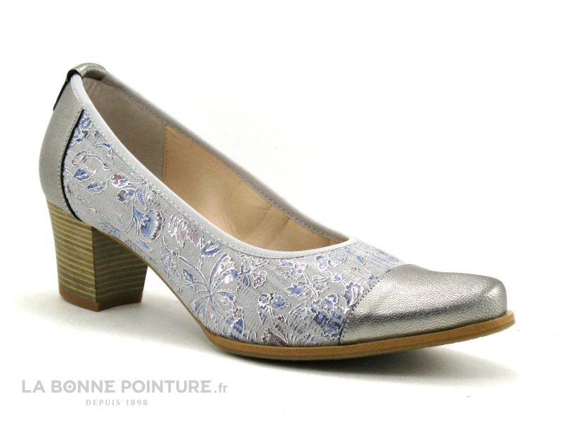 Geo Reino TURBAN Honda Gris - Escarpin Petit Talon 3 Geo Reino TURBAN Honda Gris - Escarpin Petit Talon