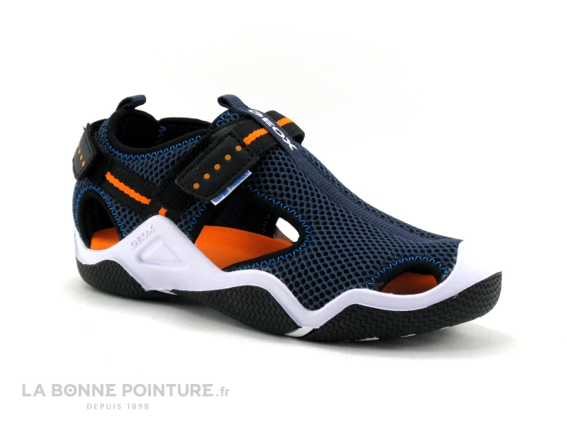 Geox WADER J15304 Marine Orange - Sandale Sport GARCON 3 Geox WADER J15304 Marine Orange - Sandale Sport GARCON