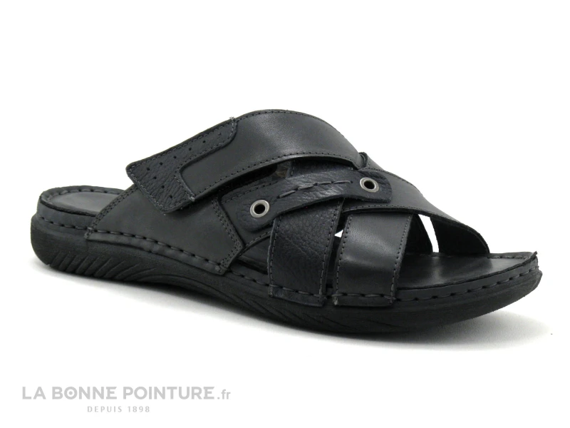 Green Hill 42970 ML - Mule Homme Cuir Noir - Brides Croisees 3 Green Hill 42970 ML - Mule Homme Cuir Noir - Brides Croisees