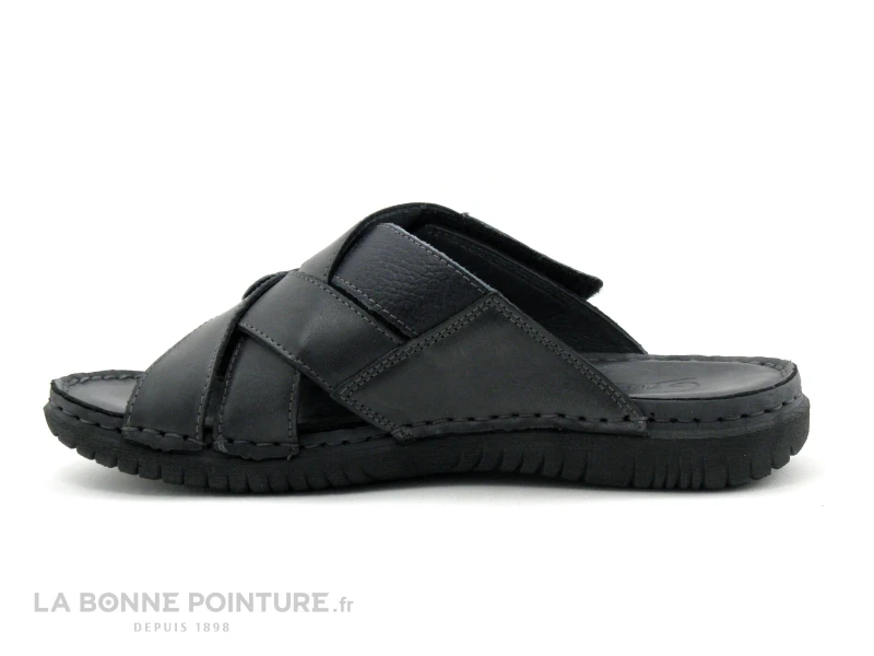 Green Hill 42970 ML - Mule Homme Cuir Noir - Brides Croisees 5 Green Hill 42970 ML - Mule Homme Cuir Noir - Brides Croisees – Image 3