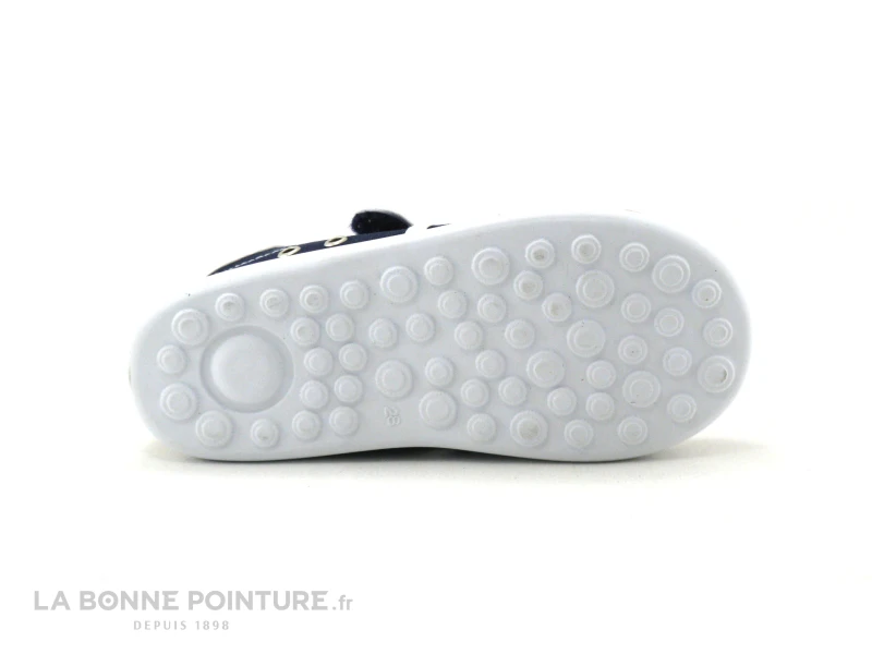 Batilas 394 001 - Basket GARCON Toile Bleu Marine Avec Scratch 7 Batilas 394 001 - Basket GARCON Toile Bleu Marine Avec Scratch – Image 5