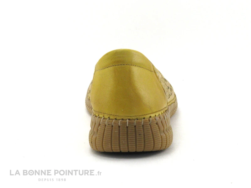 Karyoka RITA Jaune - Ballerine Perforee Femme Cuir Jaune 6 Karyoka RITA Jaune - Ballerine Perforee Femme Cuir Jaune â Image 4