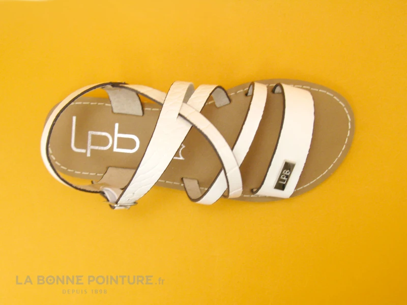 LPB BIANKA Blanc - Sandale Blanche Fille 7 LPB BIANKA Blanc - Sandale Blanche Fille – Image 5