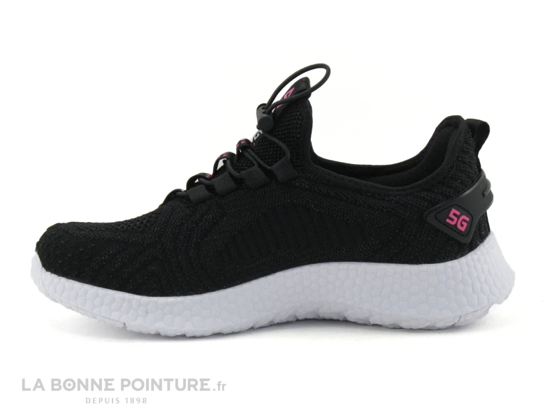 Streeter BRAIL Noir - Basket Slip On Femme - Maille Noire 5 Streeter BRAIL Noir - Basket Slip On Femme - Maille Noire â Image 3