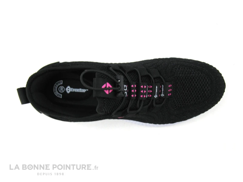 Streeter BRAIL Noir - Basket Slip On Femme - Maille Noire 8 Streeter BRAIL Noir - Basket Slip On Femme - Maille Noire â Image 6