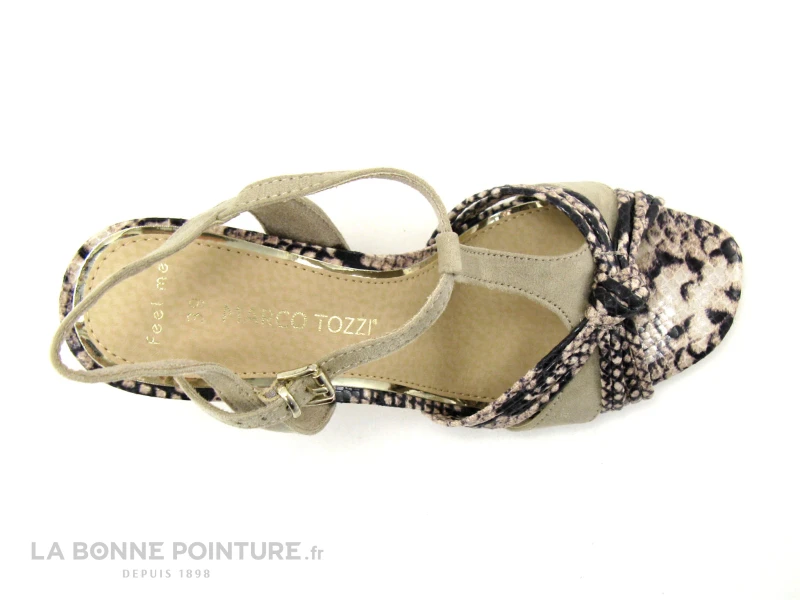 Marco Tozzi 2-28390-26 Dune Comb - Nu-pieds Beige - Talon Haut 5 Marco Tozzi 2-28390-26 Dune Comb - Nu-pieds Beige - Talon Haut – Image 3