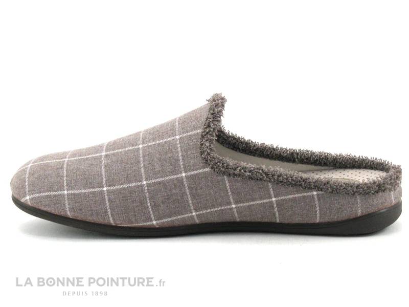 Zels 8543 Cuero - Pantoufle Mule Homme Marron A Carreaux 5 Zels 8543 Cuero - Pantoufle Mule Homme Marron A Carreaux – Image 3