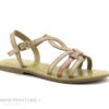 Wipop PLACTON Rose Nude Metallise - Sandale Fille