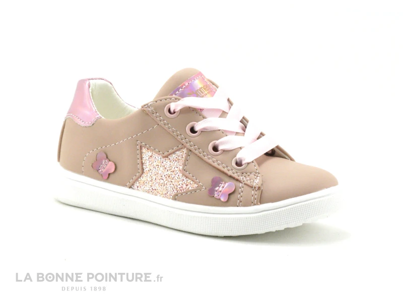 3 Pommes - Volota Vieux Rose - Lacet Ruban Et Zip - Sneakers Fille 2 3 Pommes - Volota Vieux Rose - Lacet Ruban Et Zip - Sneakers Fille