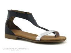 Jordana 3594 - Bleu Marine Et Argent - Sandale Femme Avec Zip -Chaussure Offre Boutique cd24607c73b9e66c561f35ea11d5d5ef img 9959.jpg 171483